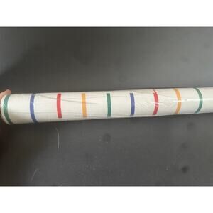 VTG Seabrook Designs Vinyl Wallpaper roll Rainbow Stripe 20.3"x32.8' 55.4 sq.ft.